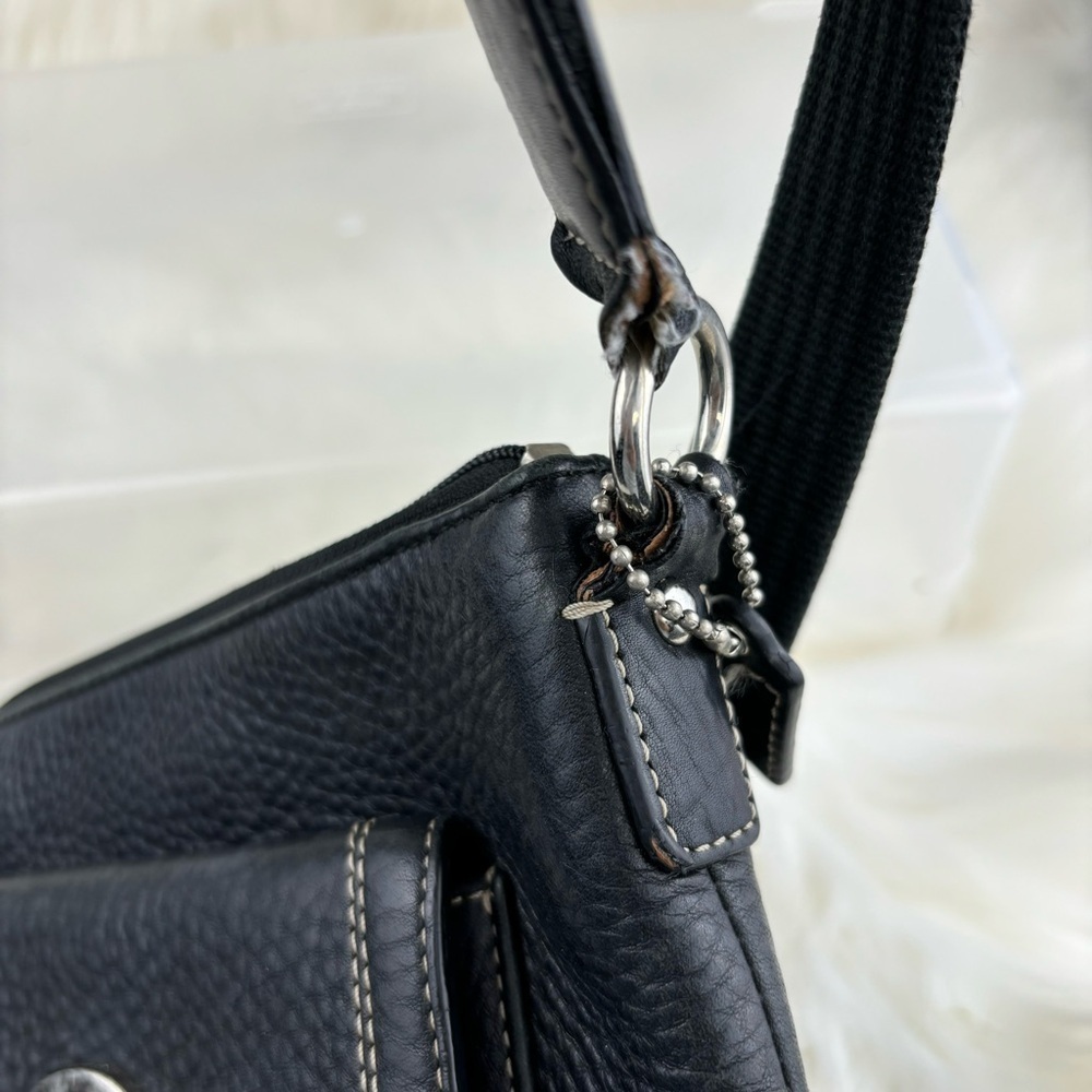 COACH PEBBLED LEATHER CROSSBODY BAG - Picture 5 of 10